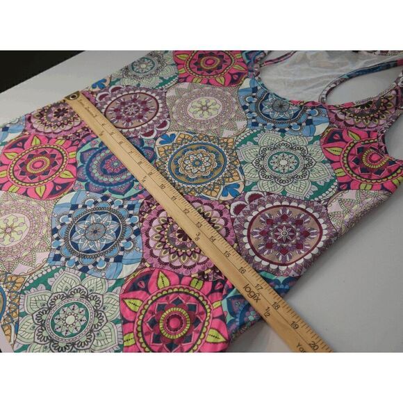 Women's Multicolor Geometric Print Tank Top M - Picture 5 of 8